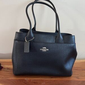 Coach Midnight Black Tote Bag